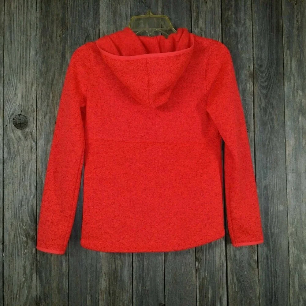 Old‎ Navy Active L Pullover full Zip Top 10 12 Girls Hood Hoodie Bright Coral